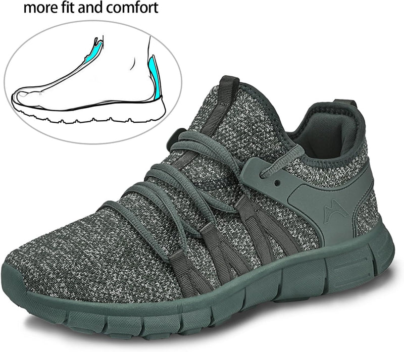 Running Shoes Lightweight Tennis Shoes Non Slip Gym Workout Shoes Breathable Mesh Walking Sneakers