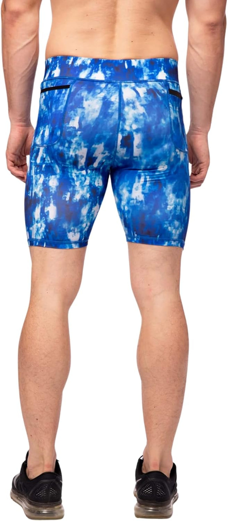 Men'S Compression Shorts with Pockets (Blizzard, Large)
