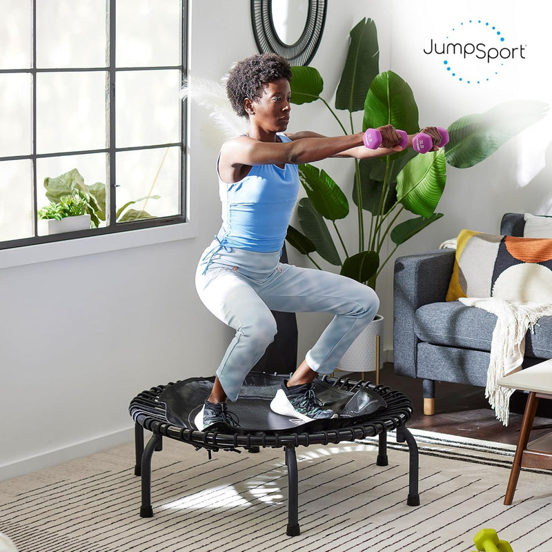 39" Essential Fitness Trampoline | Model 220, 230, 250 | Exercise Trampoline | 30 Low-Impact Bungees