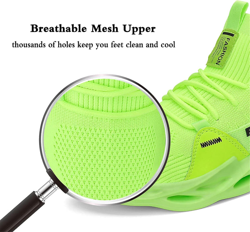 Women Walking Shoes Running Sneakers Tennis Shoes Slip on Workout Gym Shoes Lightweight Breathable Green