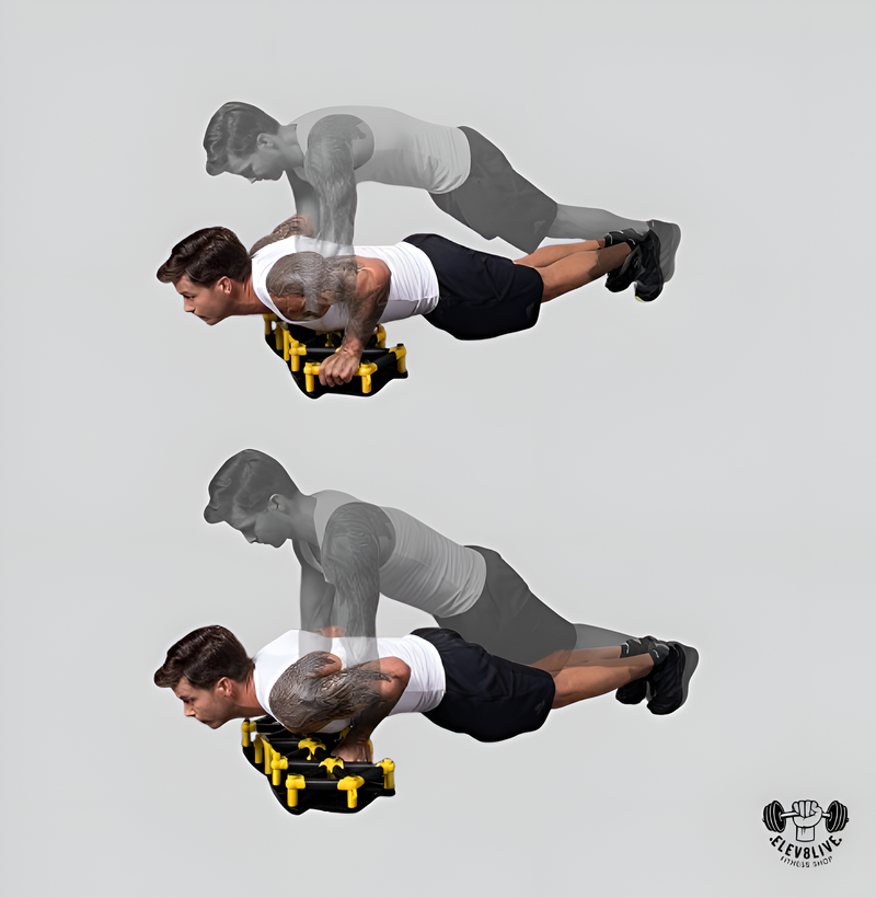 Portable Home Gym – Full Body Workout System with 18 Accessories (Yellow)