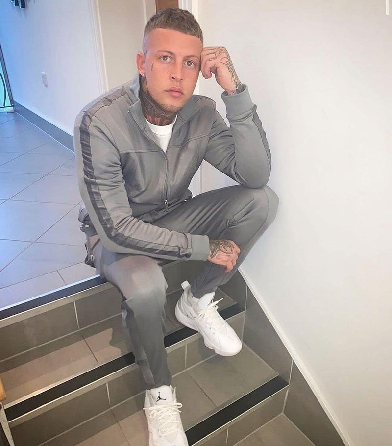 Men'S Tracksuit 2 Piece Full Zip Athletic Sweatsuits Casual Running Jogging Sport Suit Sets