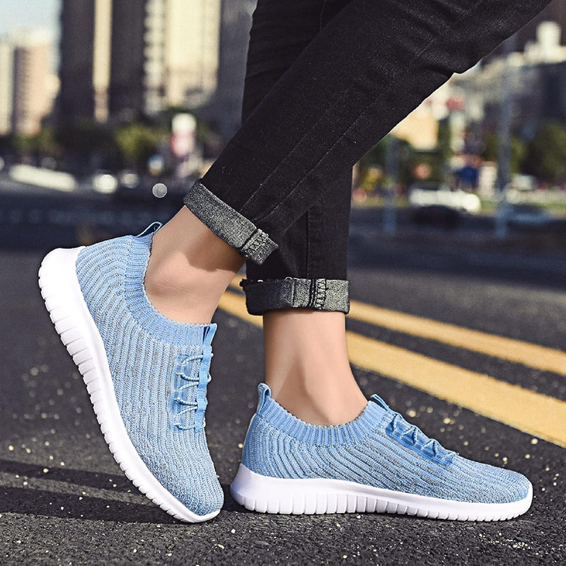 Women'S Comfortable Walking Shoes - Tennis Athletic Casual Slip on Sneakers