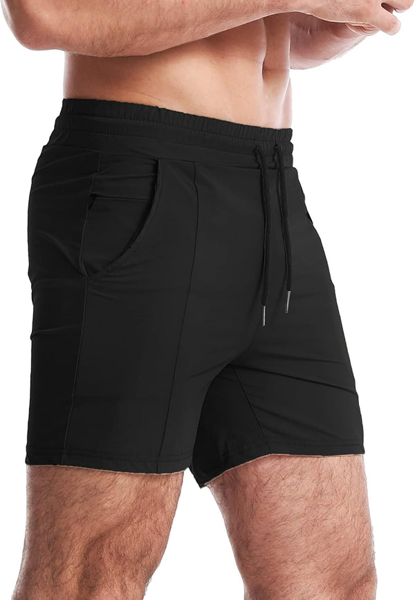 Men'S Athletic Gym Shorts Workout Short Shorts Running Shorts Bodybuilding Short