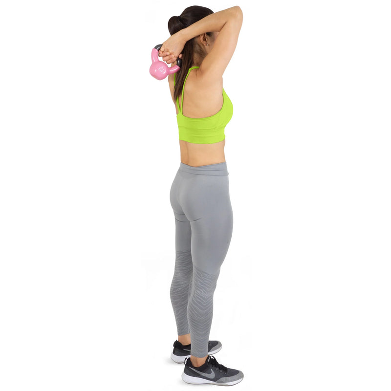 Vinyl Coated Cast Iron Kettlebells Color Coded 5 - 45 Lb