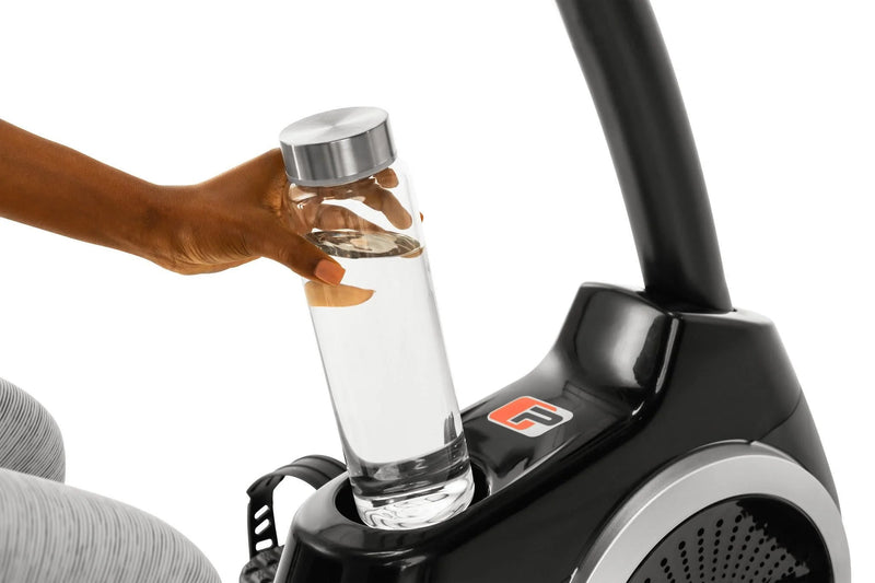 325 CSX; Recumbent Exercise Bike with 5” Display, Built - In Tablet Holder, and Fan - elev8life