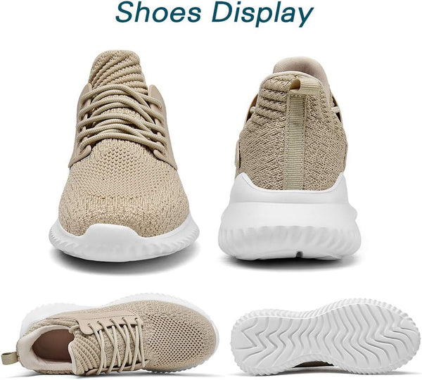 Womens Walking Shoes - Slip on Tennis Running Shoes Memory Foam Lightweight Work Sneakers for Indoor Outdoor Gym