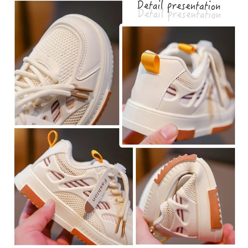 Boys Sneakers Girls Breathable Sport Shoes for Kids Children Autumn Non-Slip Casual Student Shoes Outdoor Footwears Basket Shoes