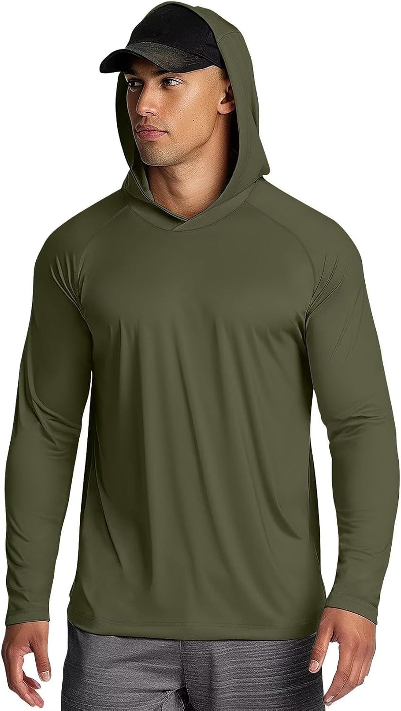 Men'S Lightweight Pullover Hoodie - Hooded Long Sleeve Workout Shirts
