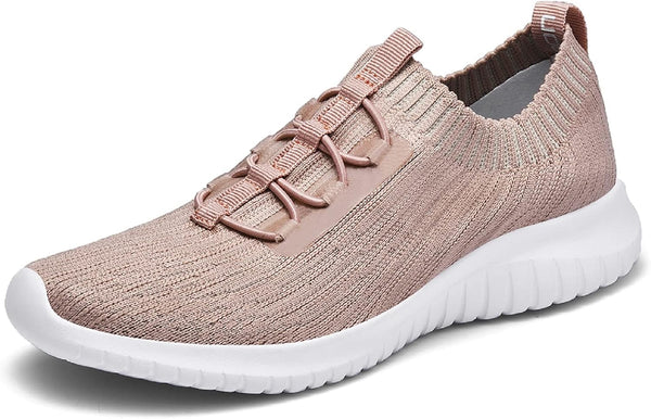 Women'S Comfortable Walking Shoes - Tennis Athletic Casual Slip on Sneakers