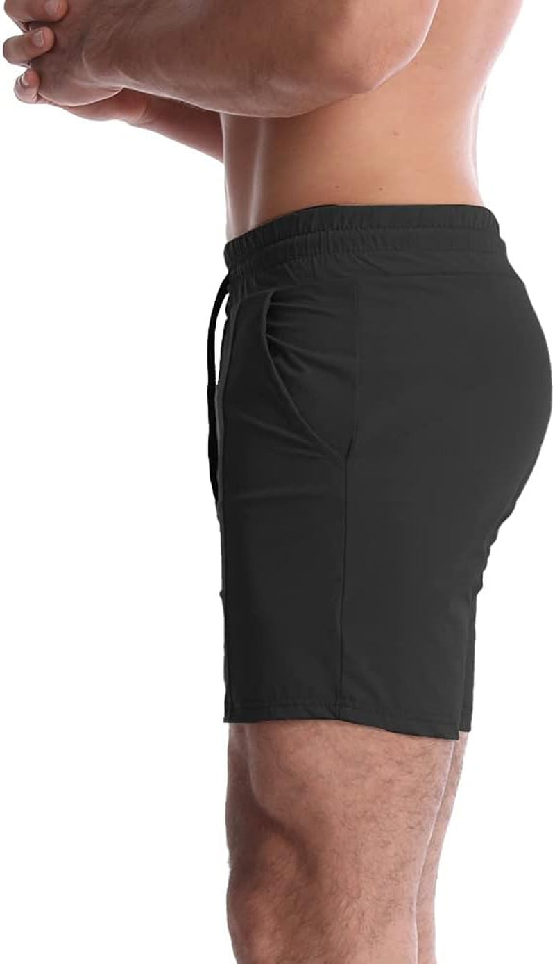Men'S Athletic Gym Shorts Workout Short Shorts Running Shorts Bodybuilding Short
