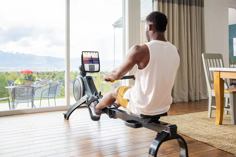 750R; Rower with 5” Display, Built - In Tablet Holder and Spacesaver Design - elev8life