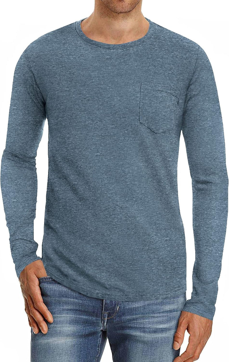 Men'S Fashion Casual Workwear Pocket Short Sleeve T-Shirt
