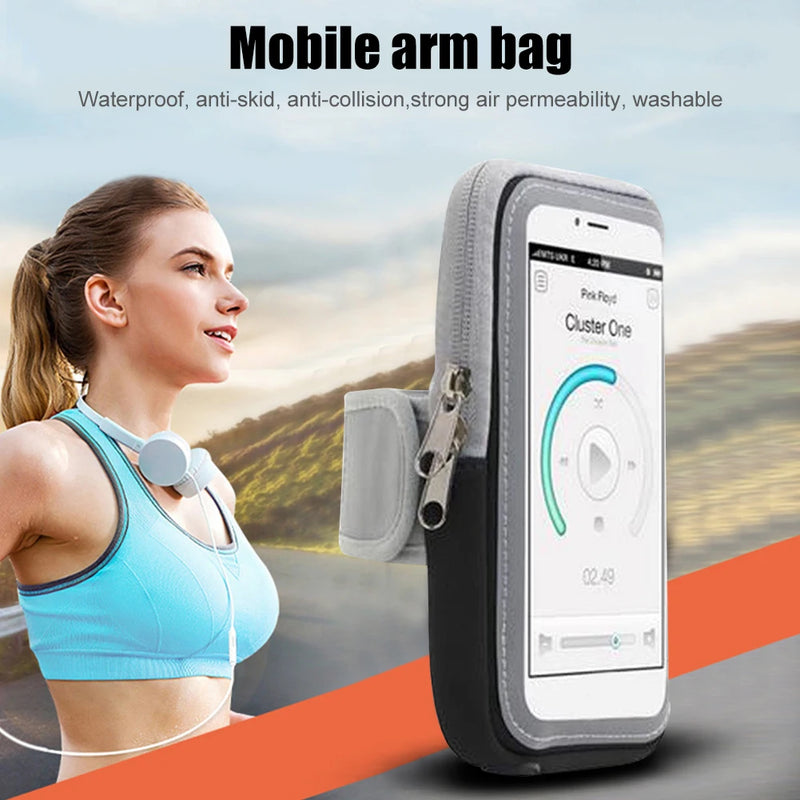 Running Jogging Touch Screen Arm Case Mobile Phone Pouch Bag Fitness Accessories