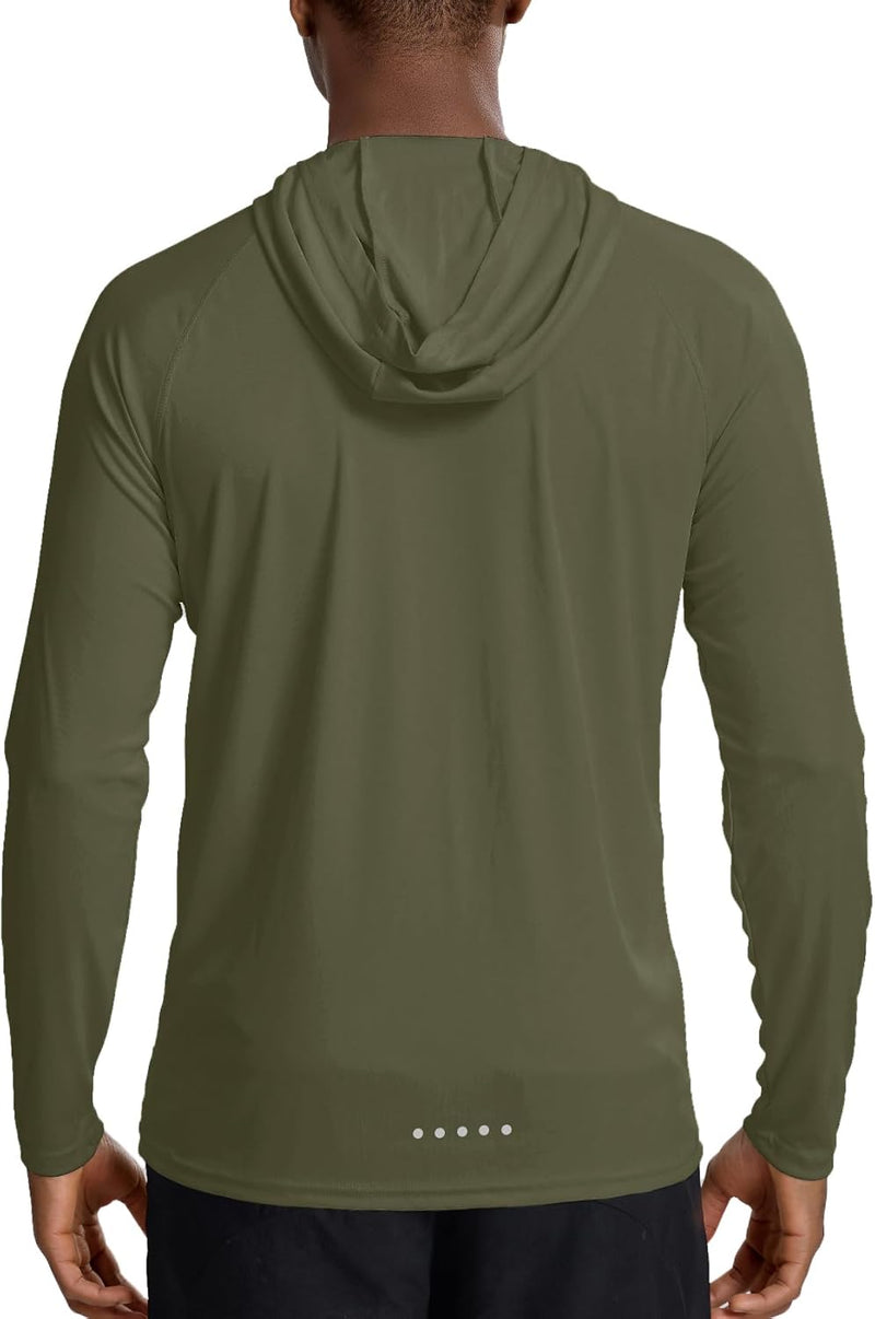 Men'S Lightweight Pullover Hoodie - Hooded Long Sleeve Workout Shirts