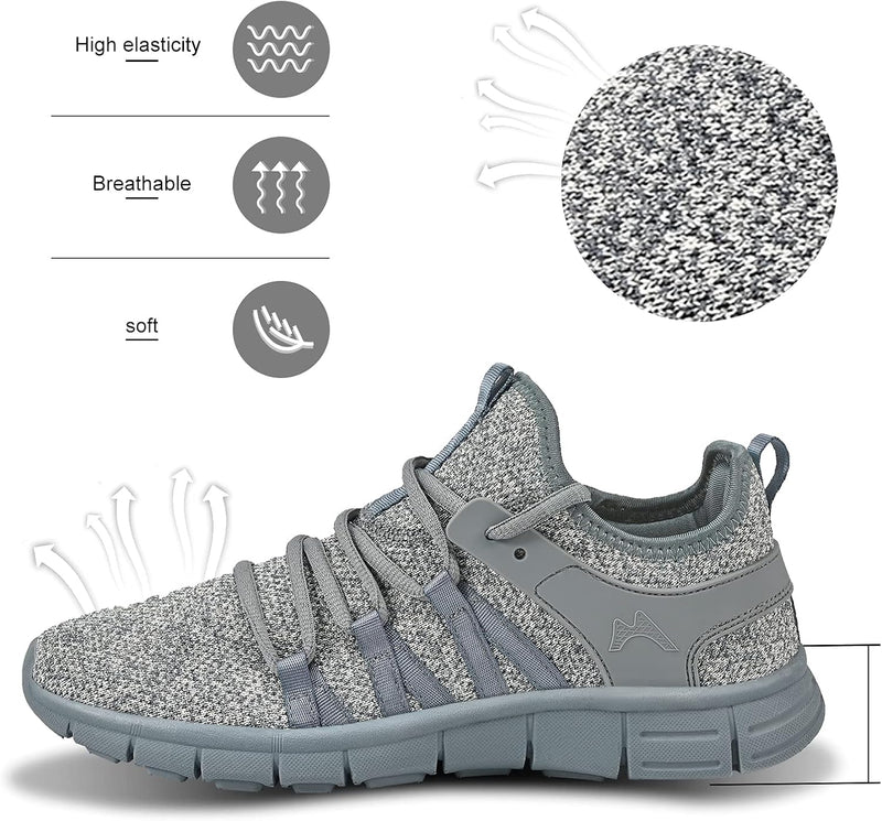 Running Shoes Lightweight Tennis Shoes Non Slip Gym Workout Shoes Breathable Mesh Walking Sneakers