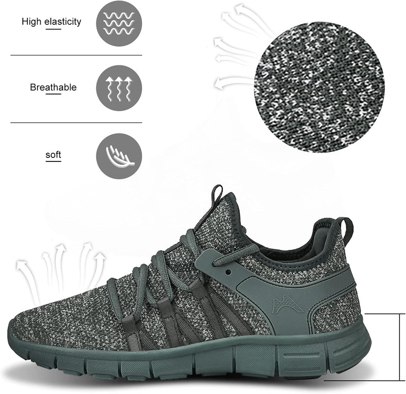 Running Shoes Lightweight Tennis Shoes Non Slip Gym Workout Shoes Breathable Mesh Walking Sneakers