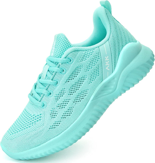 Running Shoes Womens Trendy Tennis Shoes Turquoise Walking Shoes Comfort Lightweight Athletic Sneakers for Gym Jogging Nurses Blue Size 8.5