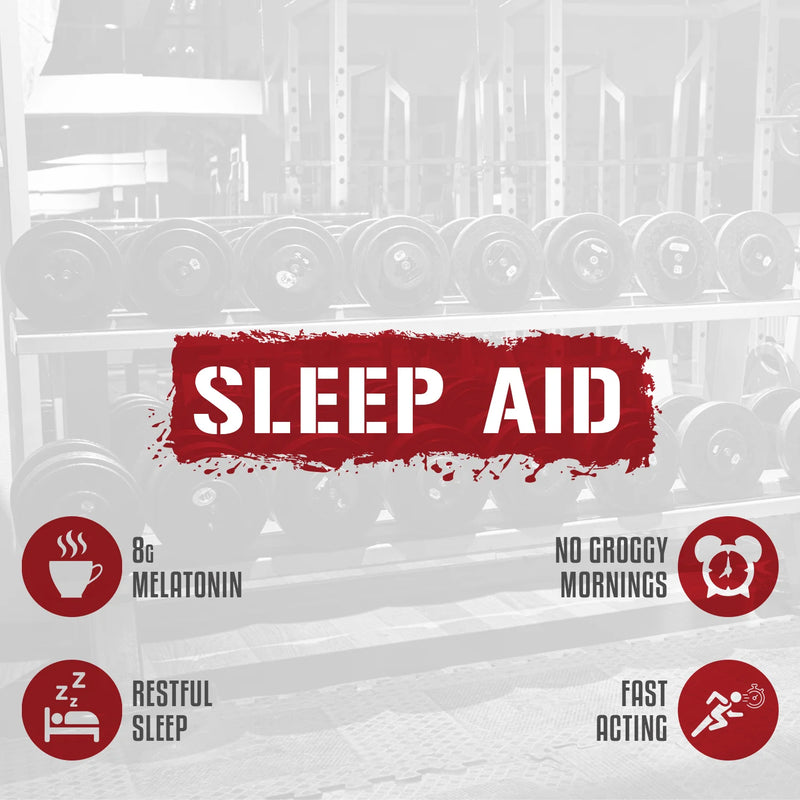 Rich Piana Knocked Out Natural Sleep Aid | Post-Workout Recovery & Deep Sleep Supplement | 6.3 Oz, 30 Servings (Honey Lemon Tea)