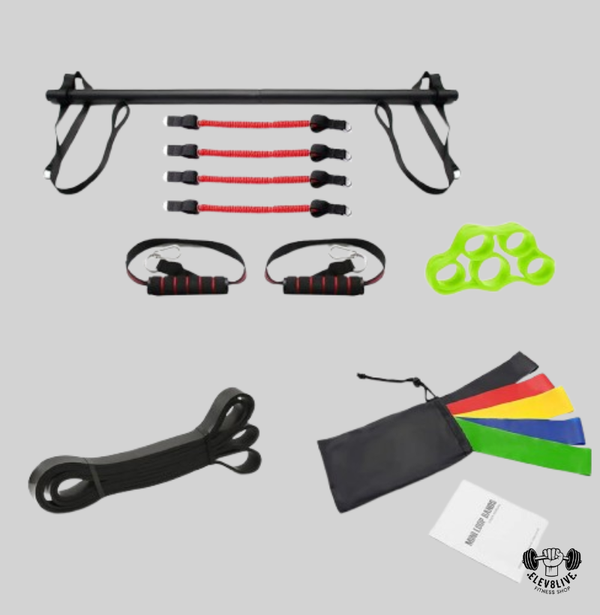 Full-Body Fitness Equipment Set with Resistance Bands