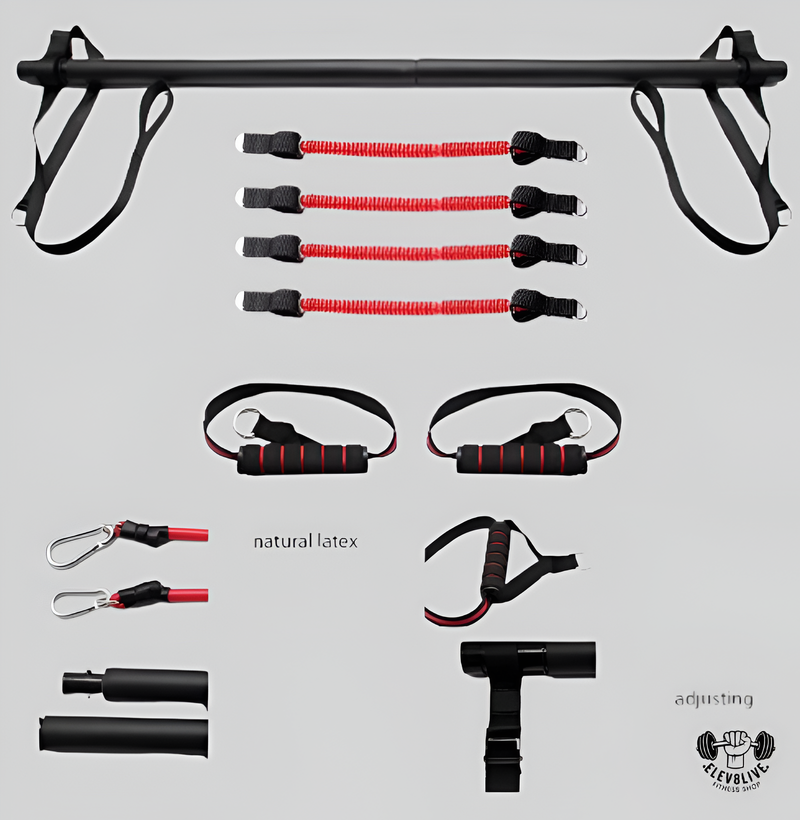 Full-Body Fitness Equipment Set with Resistance Bands