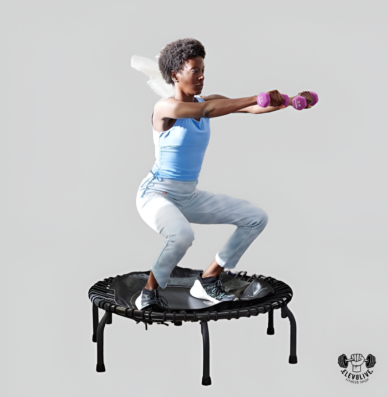 39" Essential Fitness Trampoline – Low-Impact Exercise Rebounder with 30 Bungees