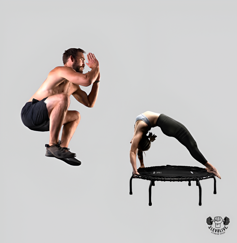 39" Essential Fitness Trampoline – Low-Impact Exercise Rebounder with 30 Bungees