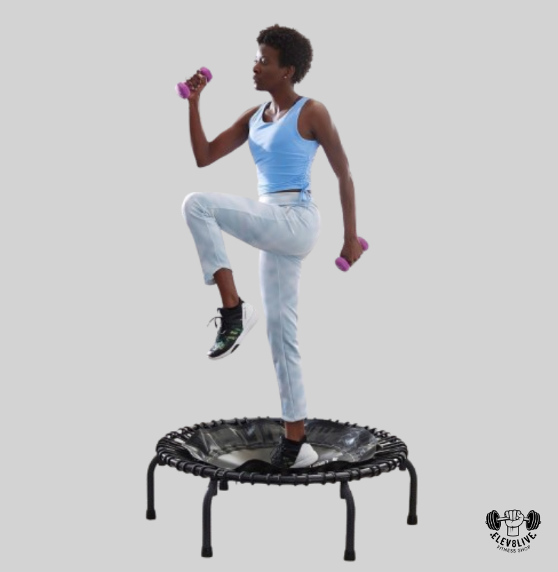 39" Essential Fitness Trampoline – Low-Impact Exercise Rebounder with 30 Bungees