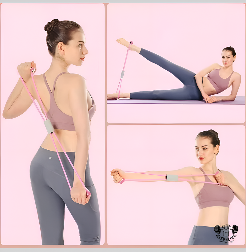 Resistance Bands with Foam Handles – Home Workout & Yoga Fitness Accessories
