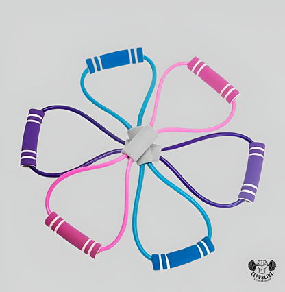 Resistance Bands with Foam Handles – Home Workout & Yoga Fitness Accessories