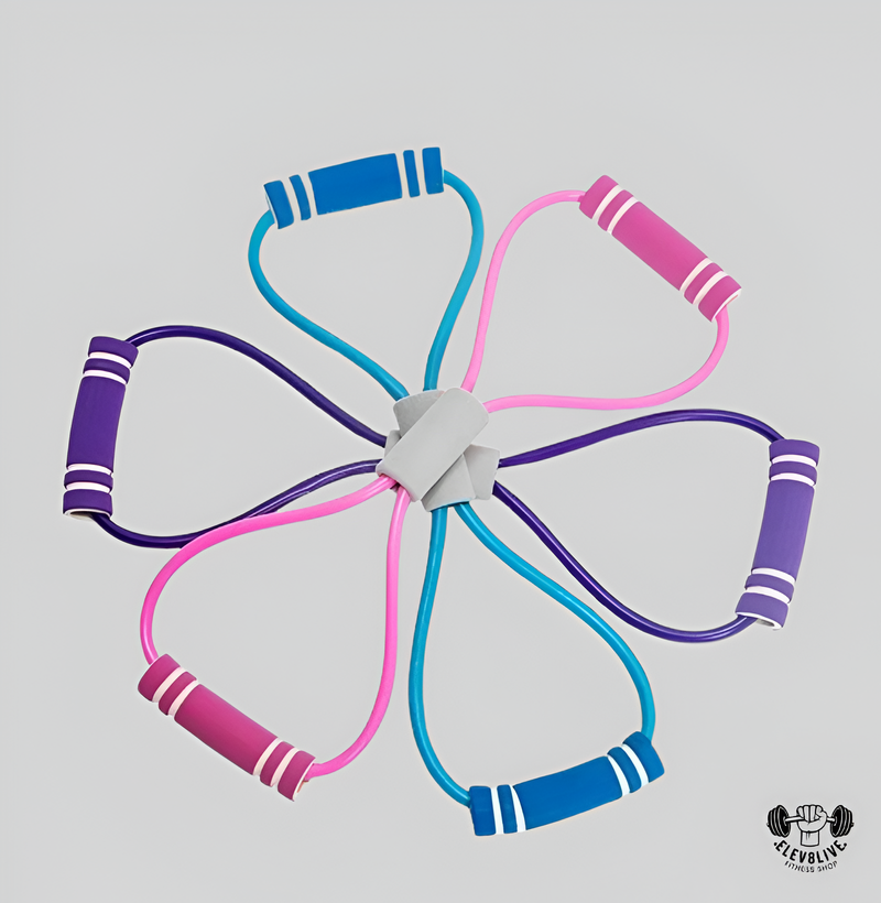 Resistance Bands with Foam Handles – Home Workout & Yoga Fitness Accessories