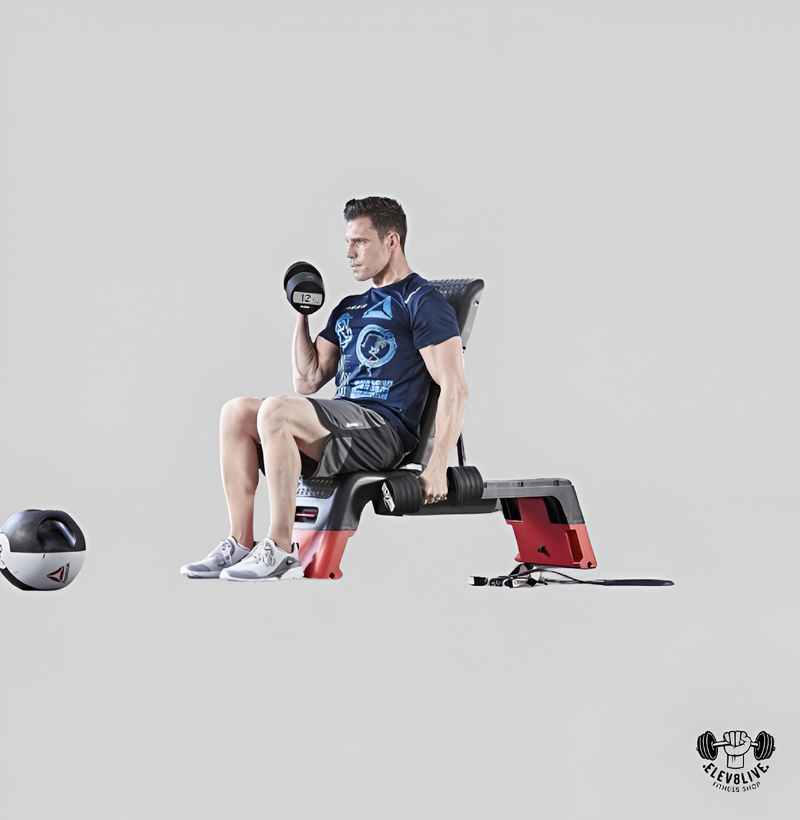 Professional 47" Multi-Purpose Fitness Deck Bench – Black