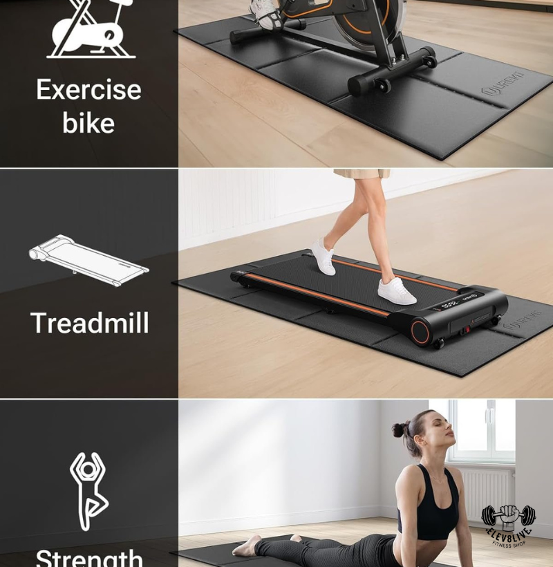 Foldable Non-Slip Treadmill & Exercise Bike Mat