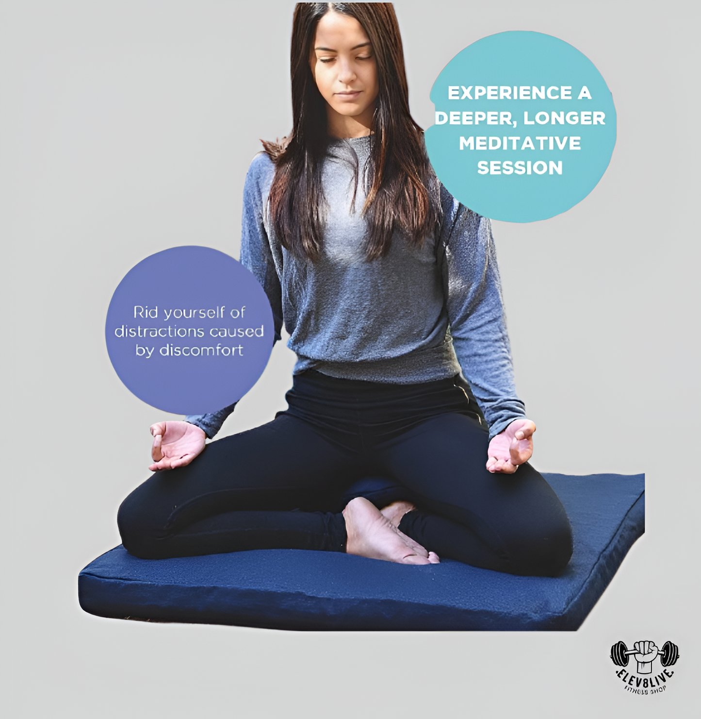 Zafu Meditation Cushion – Organic Cotton & Buckwheat, Handcrafted in USA