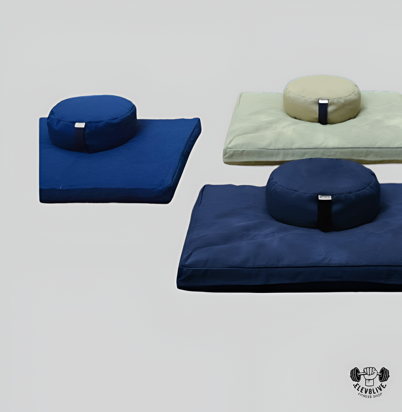 Zafu Meditation Cushion – Organic Cotton & Buckwheat, Handcrafted in USA