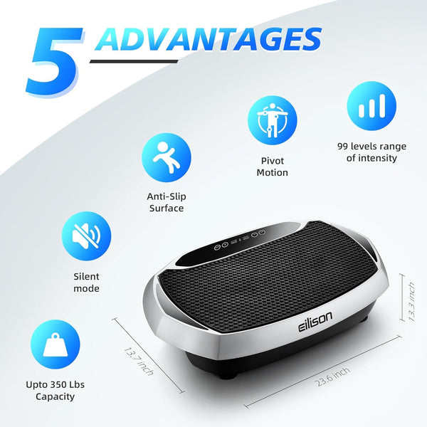 Atom Vibration Plate Exercise Machine – Full Body Workout - elev8life