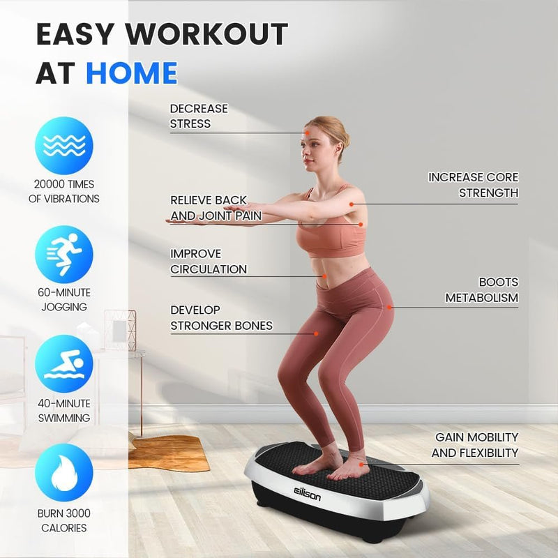 Atom Vibration Plate Exercise Machine – Full Body Workout - elev8life