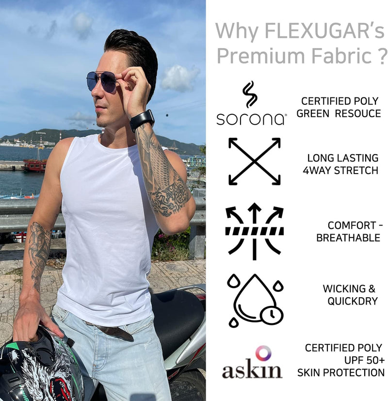 Men'S Premium Tank Top - Muscle Tank Gym Shirt Beach Tank Soft Cool Wicking Quick Dry UPF 50+