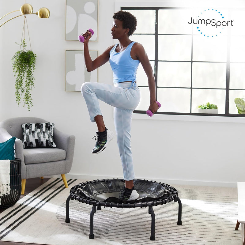 39" Essential Fitness Trampoline | Model 220, 230, 250 | Exercise Trampoline | 30 Low-Impact Bungees