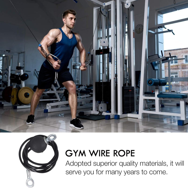 Fitness Replacement Cable Exercising Wire Rope Heavy Duty Gym Cable for Pulley Home Gym Equipment Accessories 1.4M - elev8life