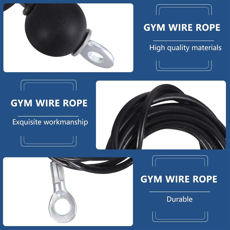 Fitness Replacement Cable Exercising Wire Rope Heavy Duty Gym Cable for Pulley Home Gym Equipment Accessories 1.4M - elev8life