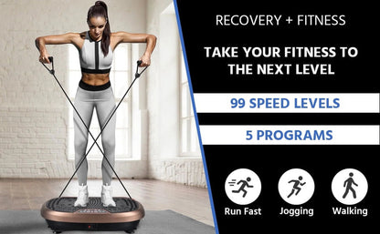 FitPro Vibration Plate Exercise Machine – Full Body Workout - elev8life