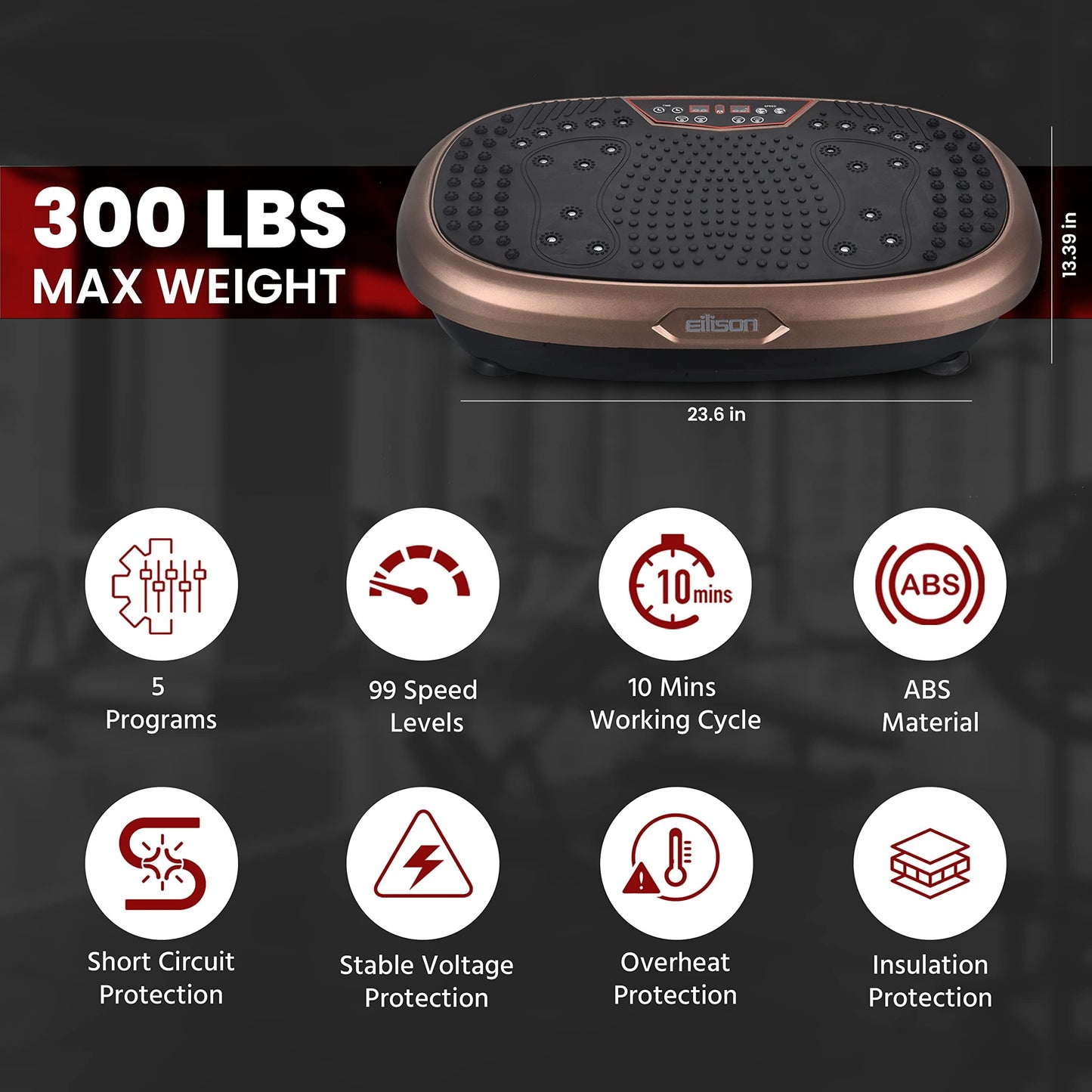 FitPro Vibration Plate Exercise Machine – Full Body Workout - elev8life