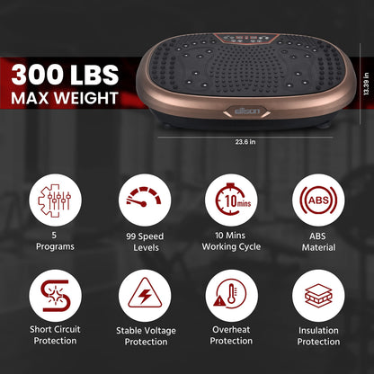FitPro Vibration Plate Exercise Machine – Full Body Workout - elev8life