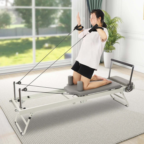 Foldable Pilates Reformer Machine – Home Pilates Equipment - elev8life
