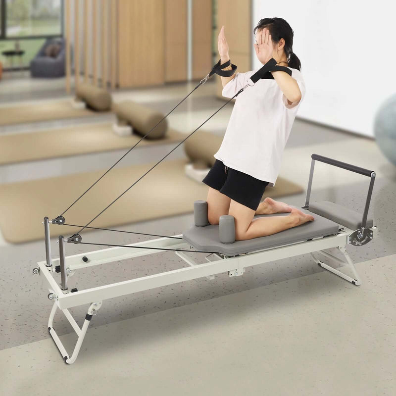 Foldable Pilates Reformer Machine – Home Pilates Equipment - elev8life