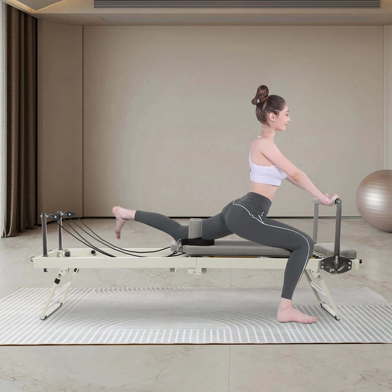 Foldable Pilates Reformer Machine – Home Pilates Equipment - elev8life