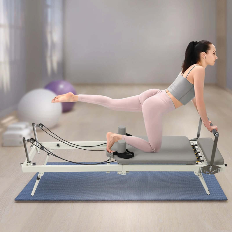 Foldable Pilates Reformer Machine – Home Pilates Equipment - elev8life
