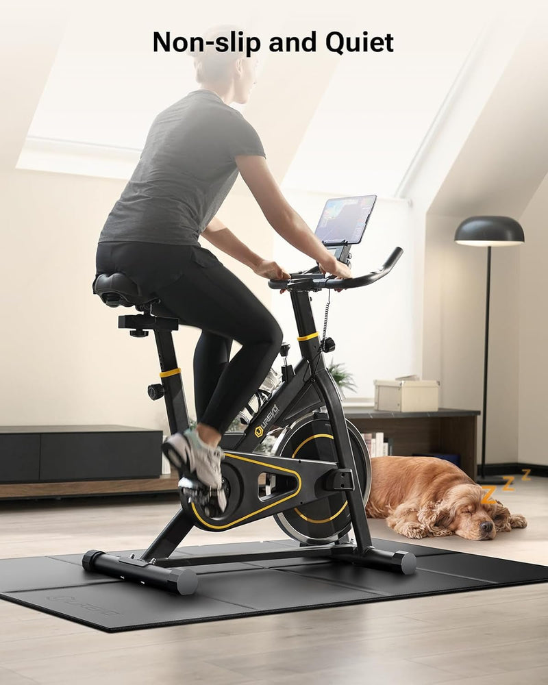 Foldable Treadmill Mat, Exercise Bike Mats for Home Gym Workout, Waterproof Non - Slip Exercise Equipment Mat Floor Protector for Indoor Cycles, Rowing Machine, Elliptical - elev8life