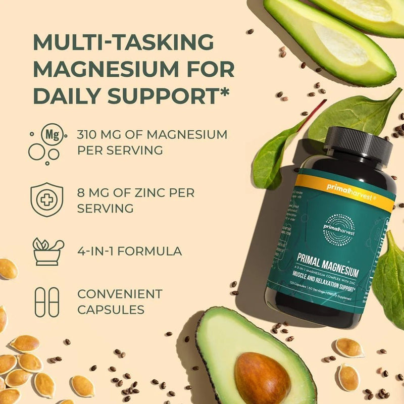 Magnesium Complex with Zinc – 120 Capsules - elev8life